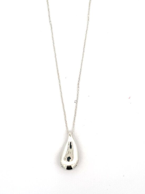 Tiffany & Co. Jewelry - Tiffany & Co Elsa Peretti Sterling Silver Teardrop Pendant Necklace - 24.5"